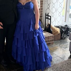 Portia and Scarlett Royal Blue Prom Dress